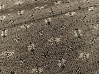 平和屋着物■上質な紬 絣文様 正絹 逸品 BAAX5046mz