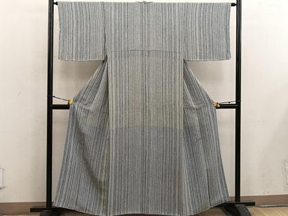 平和屋着物■上質な小紋 間道 正絹 逸品 BAAX5051mz