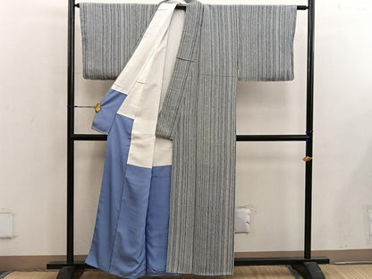 平和屋着物■上質な小紋 間道 正絹 逸品 BAAX5051mz