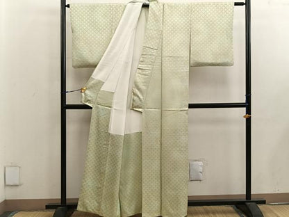 平和屋着物■上質な小紋 菊青海波 暈し染め 正絹 逸品 BAAX5057mz