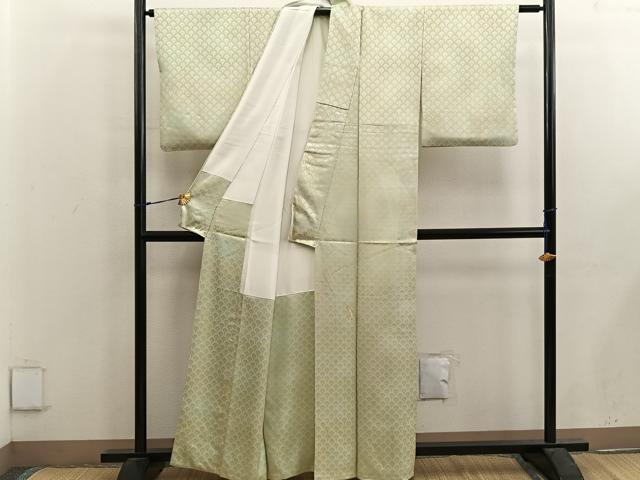 平和屋着物■上質な小紋 菊青海波 暈し染め 正絹 逸品 BAAX5057mz