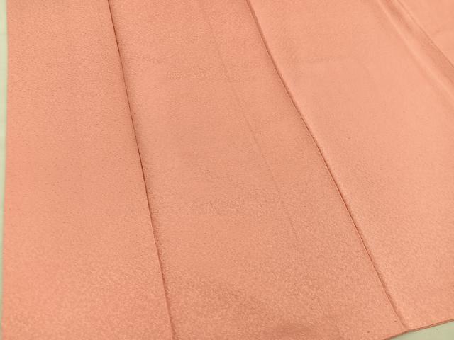 平和屋着物■上質な色無地　鉛丹色　正絹　逸品　BAAX5063mz