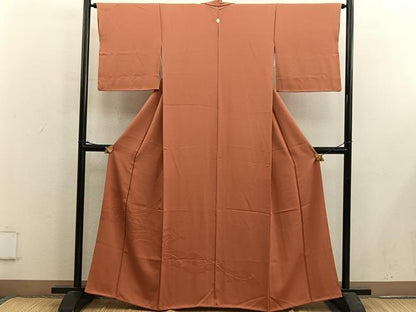 平和屋着物■豪華色留袖　雲重ね結紐地紋　黄櫨染色　正絹　逸品　BAAX5074mz