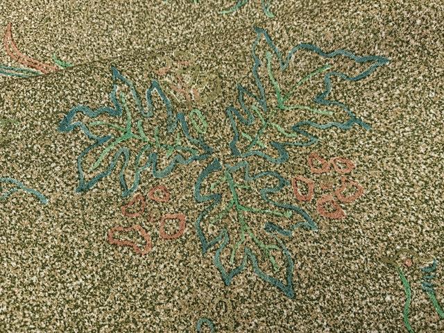平和屋着物■上質な小紋　草花文　正絹　逸品　未使用　BAAX5090mz