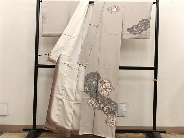 平和屋着物■訪問着　辻が花　絞り　正絹　逸品　BAAX5095mz