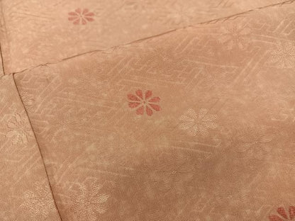 平和屋着物■上質な小紋　菊　地紋起こし　正絹　逸品　BAAX5108mz