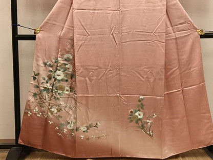 平和屋着物■訪問着　螺鈿　枝花文　暈し染め　金彩　正絹　逸品　BAAX5111mz