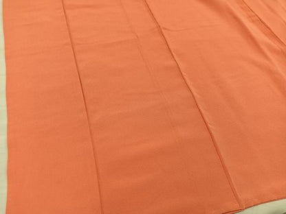 平和屋着物■上質な色無地　丹色　正絹　逸品　BAAX5112mz