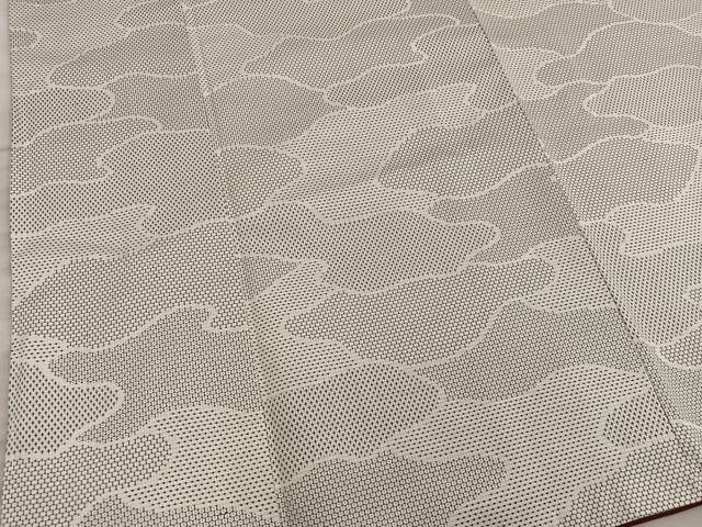 平和屋着物■上質な紬　絣文様　正絹　逸品　BAAX5118mz