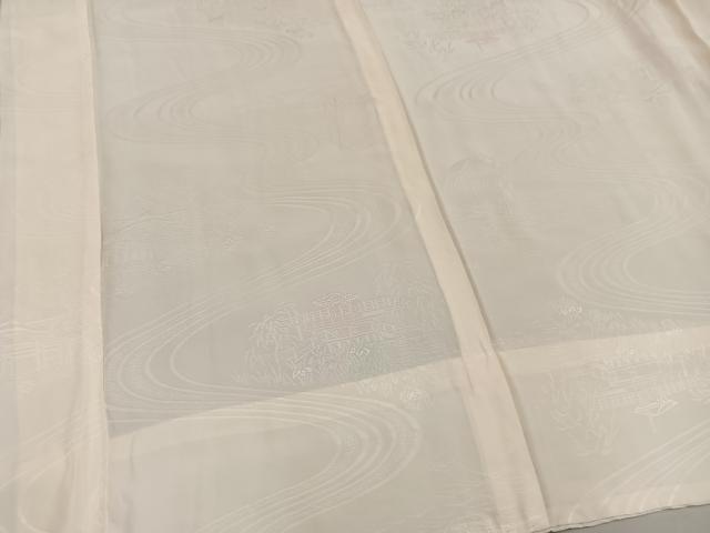 平和屋着物■長襦袢　無双仕立て　風景地紋　暈し染め　正絹　逸品　BAAX5120mz