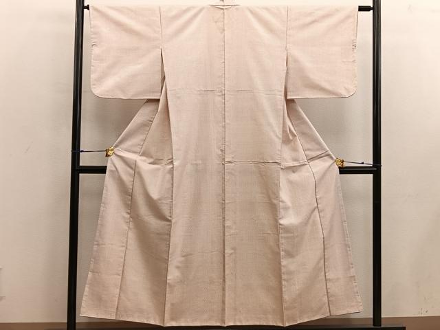 平和屋着物■上質な紬　絣文様　正絹　逸品　BAAX5127mz