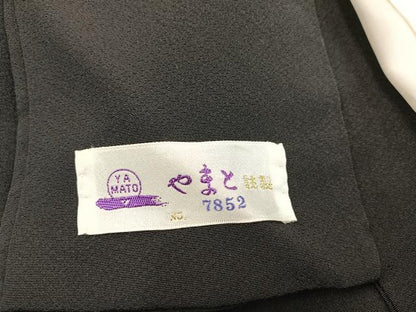 平和屋着物■高級染元　粋峰　林芳夫　京加賀友禅　黒留袖　大名行列　金彩　やまと誂製　正絹　逸品　BAAX5133mz