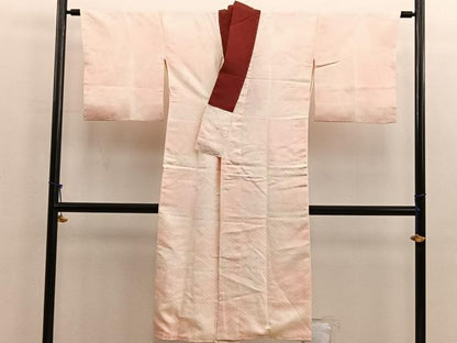 平和屋着物■長襦袢　袷　草花文　暈し染め　正絹　逸品　BAAX5136mz