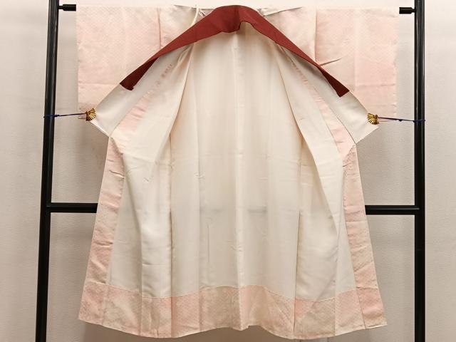 平和屋着物■長襦袢　袷　草花文　暈し染め　正絹　逸品　BAAX5136mz
