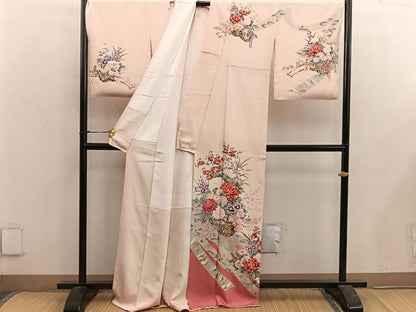 平和屋着物■訪問着　花車文　金彩　正絹　逸品　BAAX5142mz