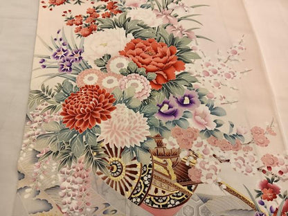 平和屋着物■訪問着　花車文　金彩　正絹　逸品　BAAX5142mz
