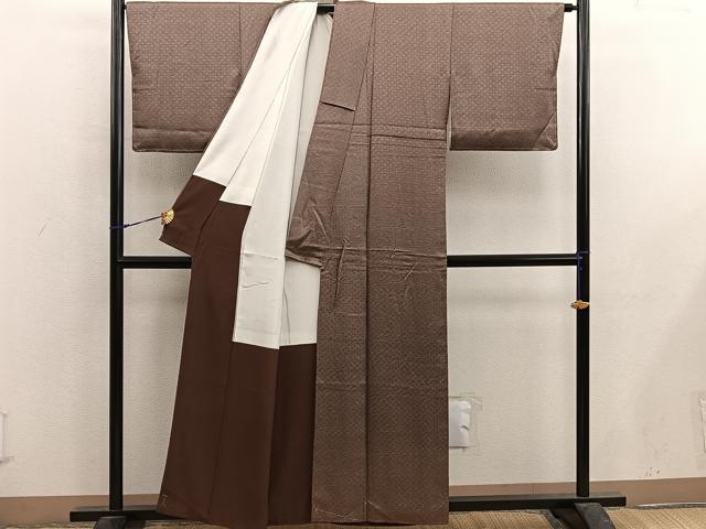 平和屋着物■江戸小紋　流水文　正絹　逸品　BAAX5149mz