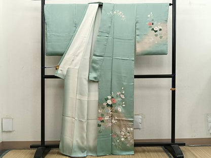 平和屋着物■訪問着　枝花文　金彩　正絹　逸品　BAAX5151mz