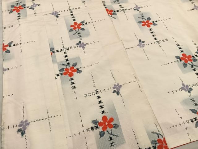 平和屋着物■上質な紬　梅花文　正絹　逸品　BAAX5155mz