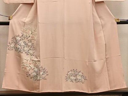 平和屋着物■訪問着　友禅　枝花文　正絹　逸品　BAAX5156mz