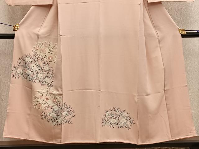 平和屋着物■訪問着　友禅　枝花文　正絹　逸品　BAAX5156mz