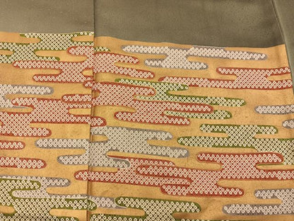 平和屋着物■訪問着　駒刺繍　エ霞文　正絹　逸品　BAAX5160mz