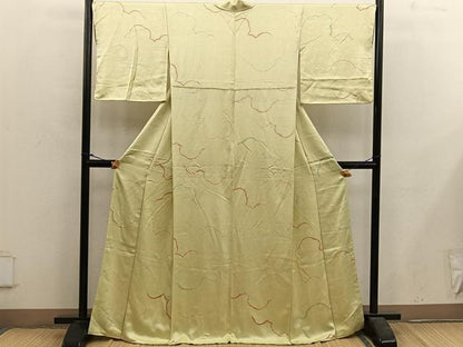 平和屋着物■上質な小紋　絞り　幾何学文様　正絹　逸品　BAAX5167mz