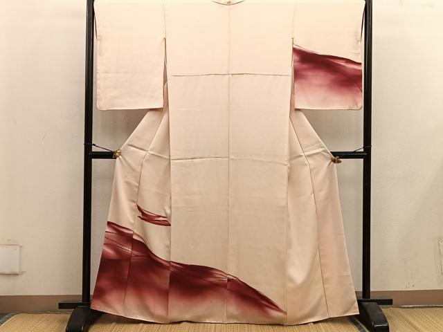 平和屋着物■訪問着　幾何学文様　正絹　逸品　BAAX5168mz