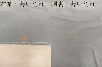 平和屋着物■男性　長襦袢　袷　風景文　正絹　逸品　BAAX5179mz