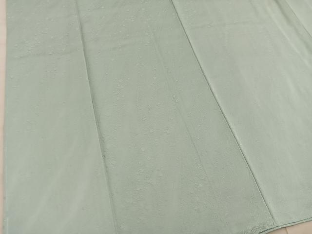 平和屋着物■上質な色無地　草葉地紋　水浅葱色　正絹　逸品　未使用　BAAX5184mz