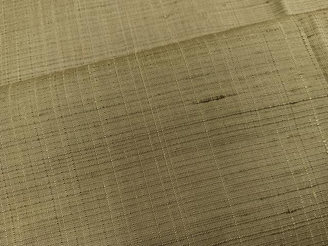平和屋着物■男性　紬　国防色　正絹　逸品　BAAX5191mz