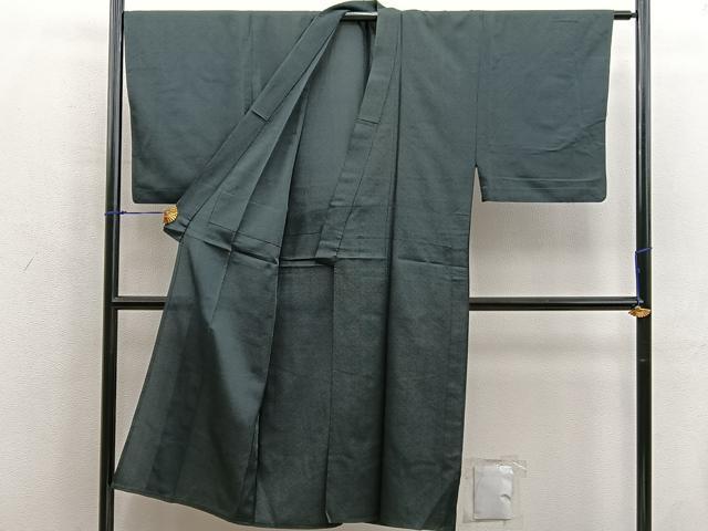 平和屋着物▽男性　紬　単衣　縞　正絹　逸品　BAAX5195mz