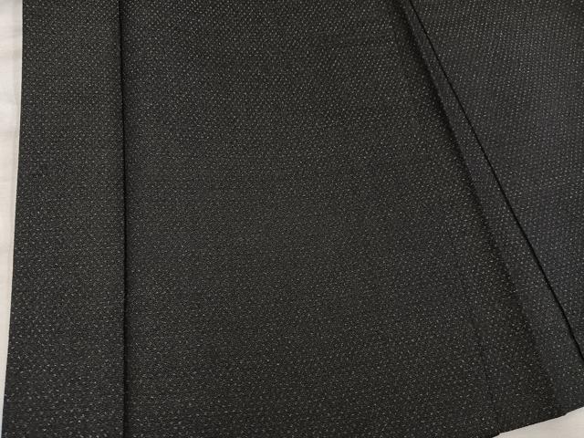 平和屋着物＃男性　羽織　お召　赤墨色　正絹　逸品　BAAX5199mz