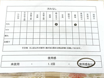 平和屋着物◎六通柄袋帯　唐織　亀甲花文　金銀糸　正絹　逸品　BAAX5217qw