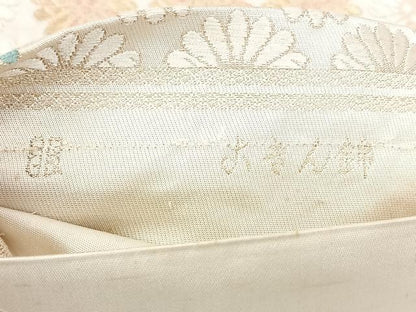 平和屋着物◎西陣　服部織物謹製　六通柄袋帯　唐織　こきん錦　菊文　金糸　正絹　逸品　BAAX5224qw