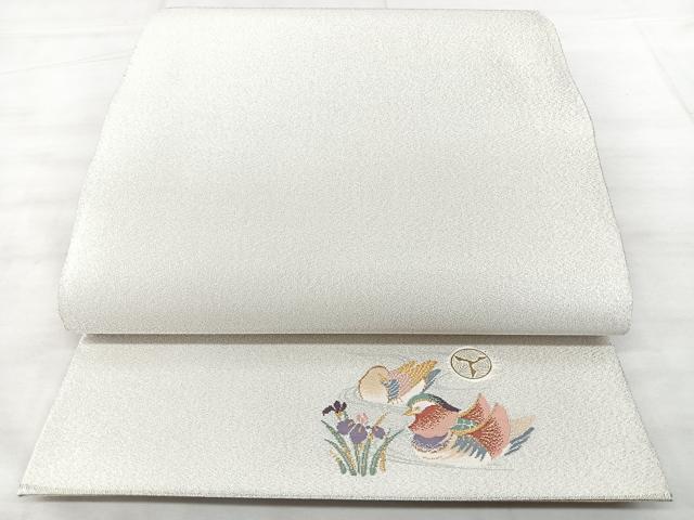 平和屋着物◎全通柄袋帯　綴れ　ワンポイント　金銀糸　正絹　逸品　BAAX5253qw