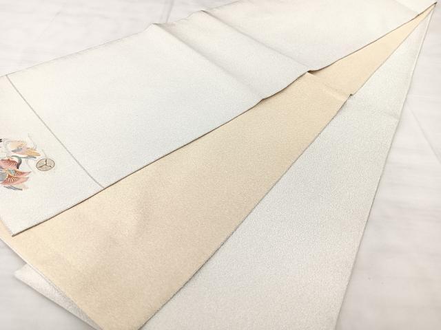 平和屋着物◎全通柄袋帯　綴れ　ワンポイント　金銀糸　正絹　逸品　BAAX5253qw
