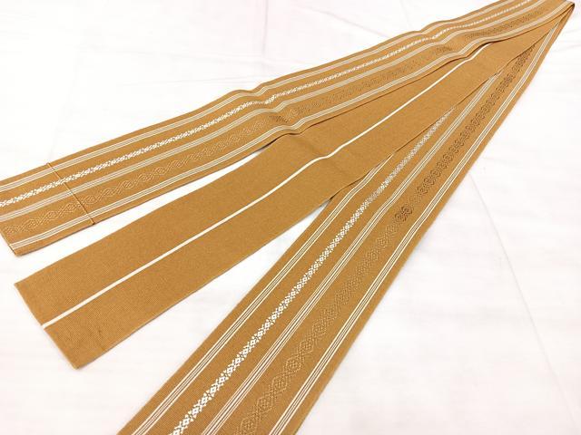 平和屋着物◎男性　角帯　博多織　献上　綿　逸品　BAAX5297qw