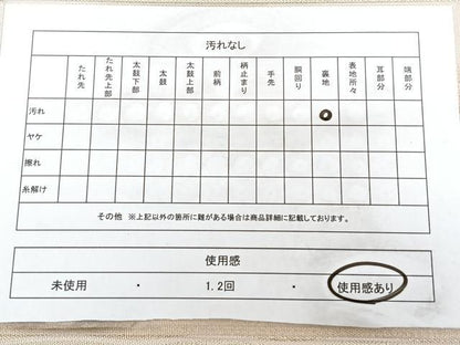 平和屋着物◎六通柄　京袋帯　横段文　金糸　BAAX5302qw