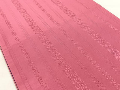平和屋着物◎本場筑前博多織　両面　全通柄　京袋帯　間道　献上　正絹　逸品　BAAX5303qw