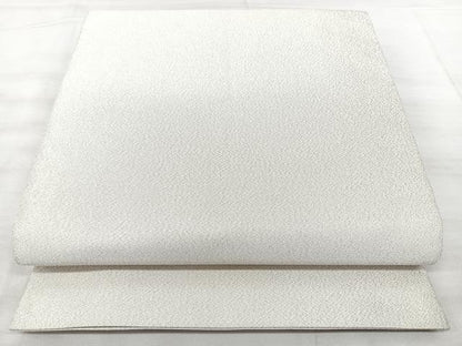 平和屋着物◎全通柄袋帯　綴れ　霞文　銀糸　正絹　逸品　BAAX5306qw