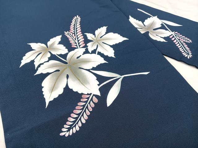 平和屋着物◎九寸名古屋帯　草花文　金彩　BAAX5333qw