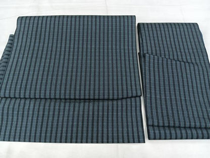 平和屋着物▽つけ帯　スリーシーズン　春夏秋　縞　正絹　逸品　BAAX5346qw