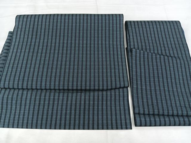 平和屋着物▽つけ帯　スリーシーズン　春夏秋　縞　正絹　逸品　BAAX5346qw