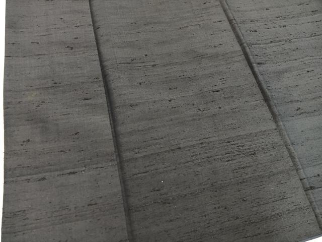 平和屋着物■男性　紬　アンサンブル　黒緑色　正絹　逸品　BAAX5402mz