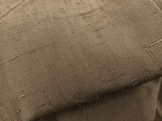 平和屋着物■男性 行灯袴 紬地 黄枯茶 正絹 逸品 BAAX5404mz