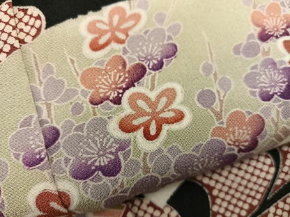 平和屋着物■豪華黒留袖 駒刺繍 地紙花文 正絹 逸品 BAAX5410mz