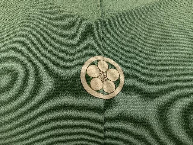 平和屋着物■上質な色無地　麹塵色　正絹　逸品　BAAX5444mz