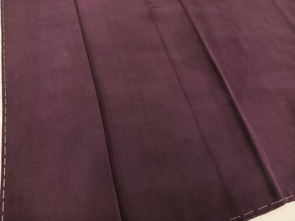 平和屋着物■上質な色無地 黒鳶色 正絹 逸品 BAAX5445mz
