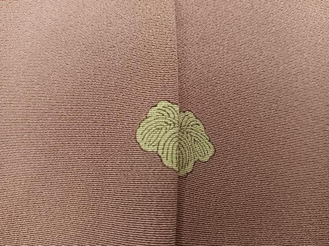 平和屋着物■上質な色無地 ときがら茶色 正絹 逸品 BAAX5446mz